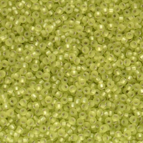RC11-0014F Matte SL Chartreuse Size 11 Seed Beads