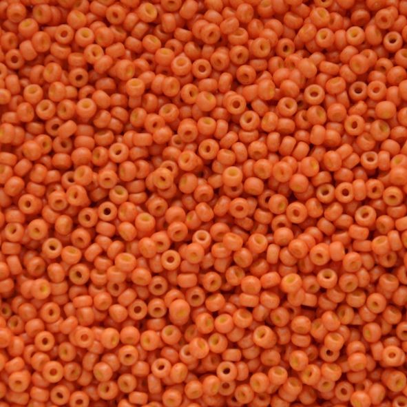 RC11-2042 Dyed Harvest Orange Size 11 Seed Beads