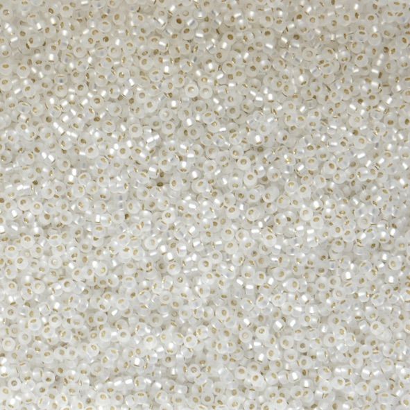 15-0001F SL Frost Crystal Size 15 Seed Beads