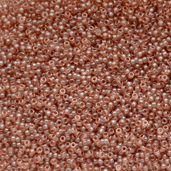 15-1887 Apricot Topaz Lustre Size 15 Seed Beads