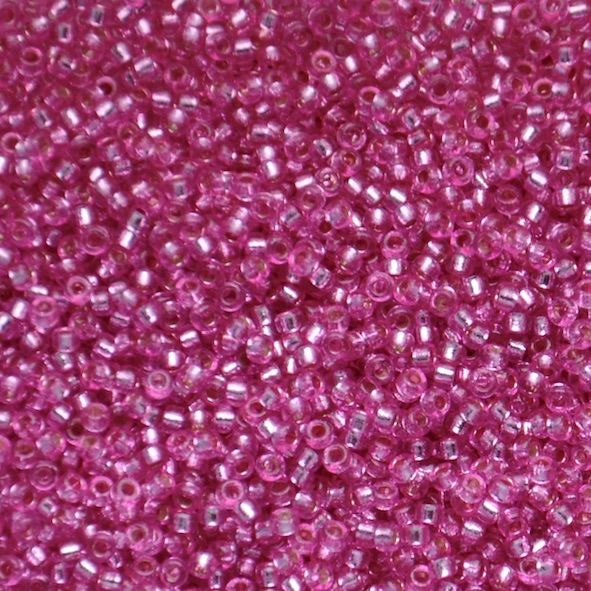 15-4267 Dur SL Pink Parfait Size 15 Seed Beads