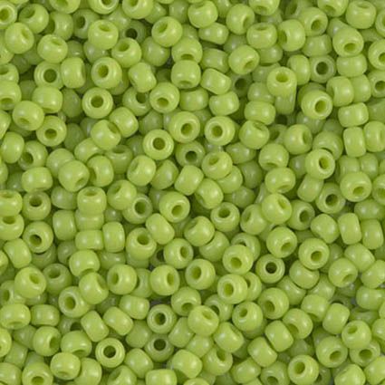RC8-0416 Op Chartreuse Size 8 Seed Beads