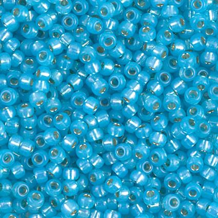 RC8-0647 SL Frost Aqua Alabaster Size 8 Seed Beads