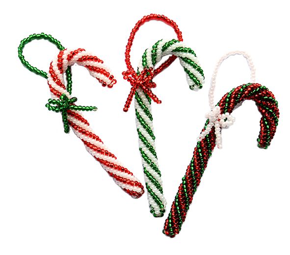 Bead Pack for Candy Canes Decoration (makes 3)