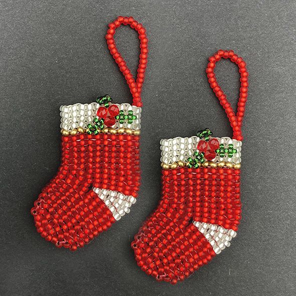 Holly Stockings Decoration