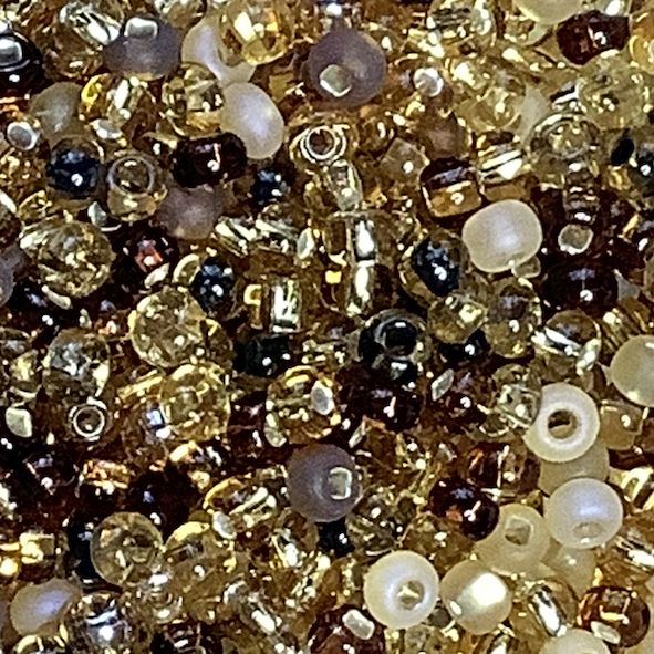MX039 Mixed Toffee Size 6 Seed Beads