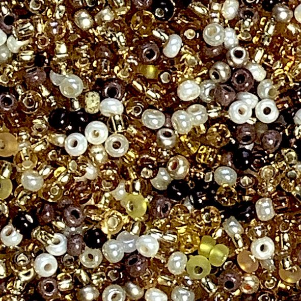 MX040 Mixed Toffee Size 8 Seed Beads