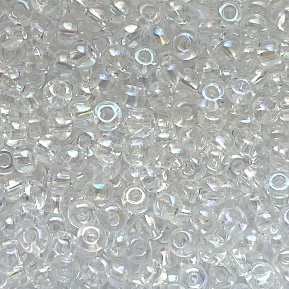 RC047 Trans Crystal AB Size 6 Seed Beads