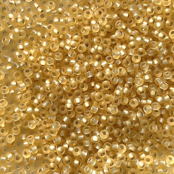 RC11-0003F SL Frost Gold Size 11 Seed Beads