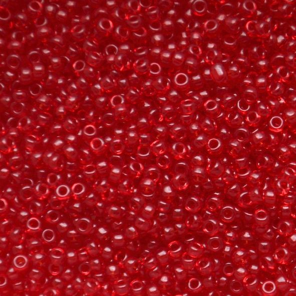 RC11-0141 Trans Ruby Size 11 Seed Beads