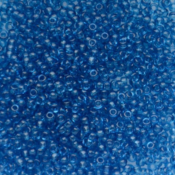 RC11-0149 Trans Capri Blue Size 11 Seed Beads