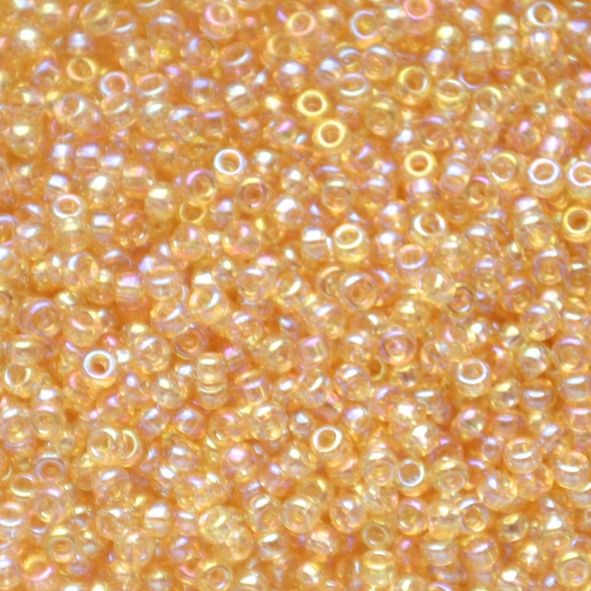 RC11-0251 Trans Lt Topaz AB Size 11 Seed Beads