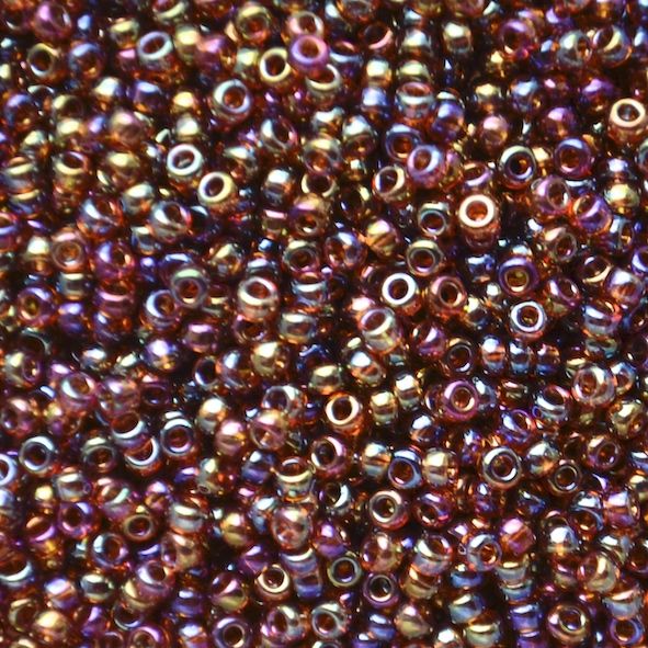 RC11-0257 Trans Topaz AB Size 11 Seed Beads
