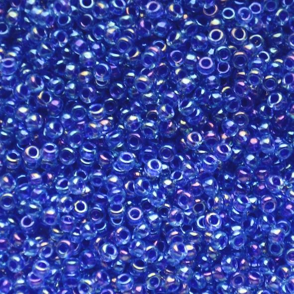 RC11-0353 Cobalt Ld Sapphire AB Size 11 Seed Beads
