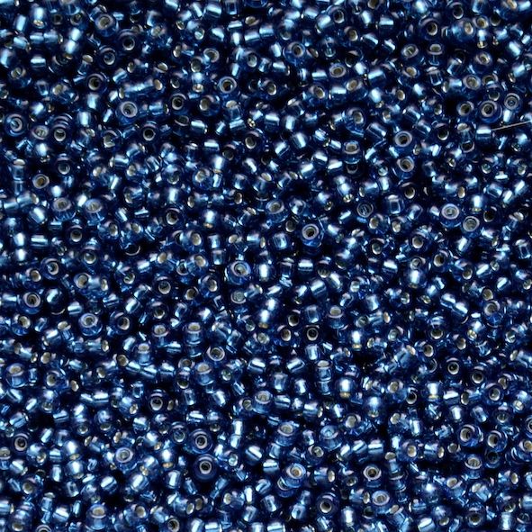 RC11-1425 SL Blue Zircon Size 11 Seed Beads