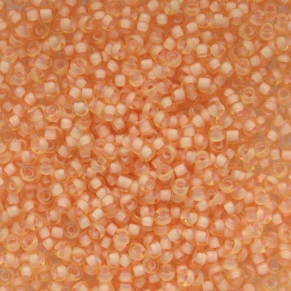 RC11-1922 SM Peach Ld Crystal Size 11 Seed Beads