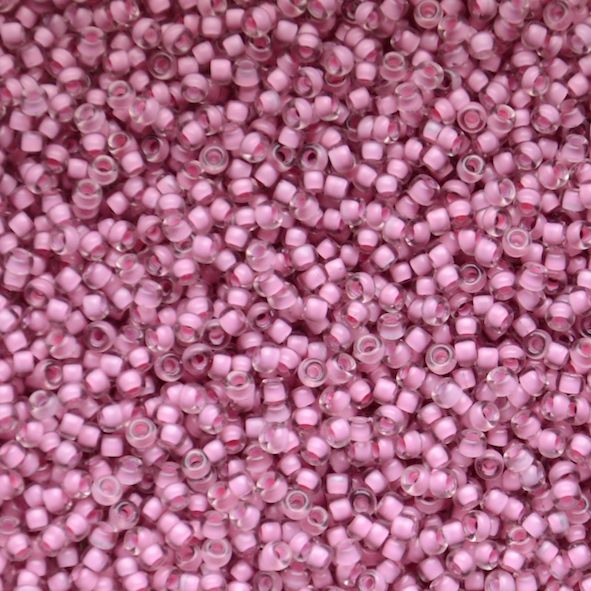 RC11-1931 Semi Mat Rose Ld Crystal Size 11 Seed Beads