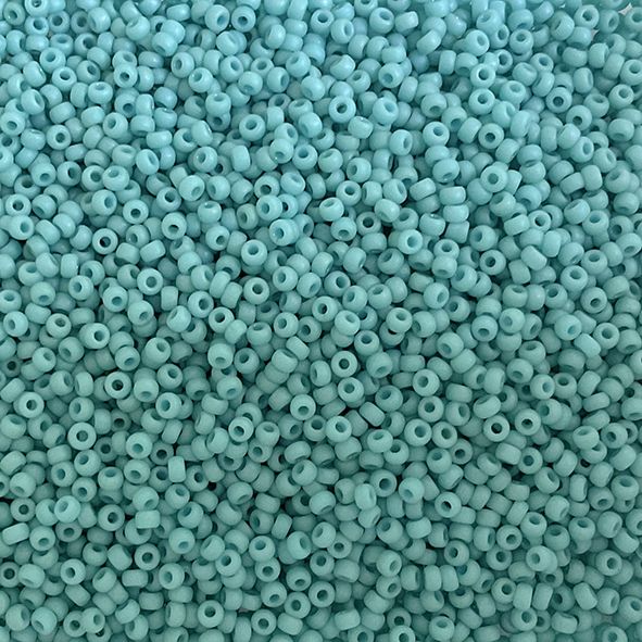 RC11-2029 Matt Op Turq Blue Lustre Size 11 Seed Beads