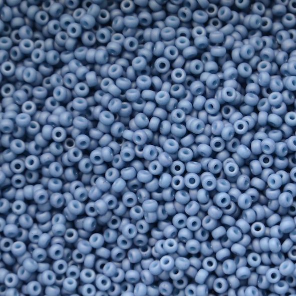RC11-2038 Matt Slate Blue AB Size 11 Seed Beads