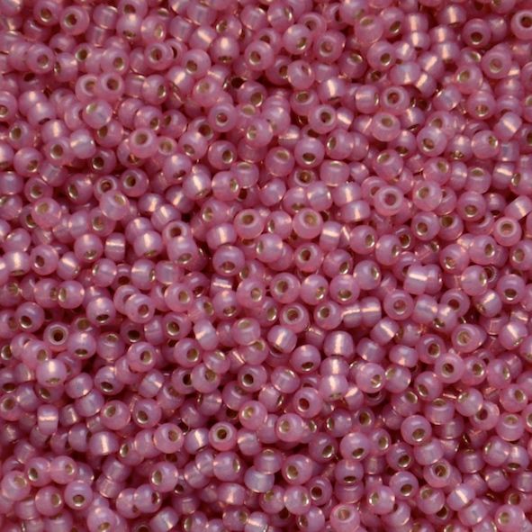RC11-4237 Dur SL Dyed Soft Pink Size 11 Seed Beads