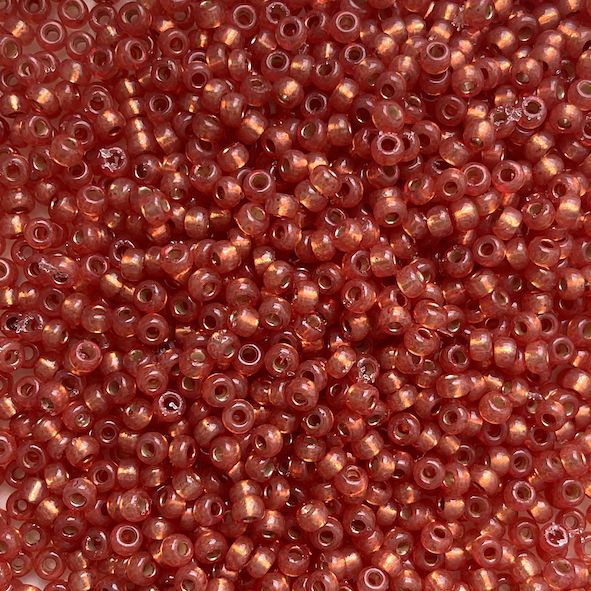 RC11-4244 Dur SL Persimmon Size 11 Seed Beads