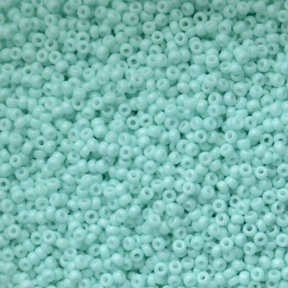 RC11-4472 Duracoat Op Dyed Seafoam Size 11 Seed Beads