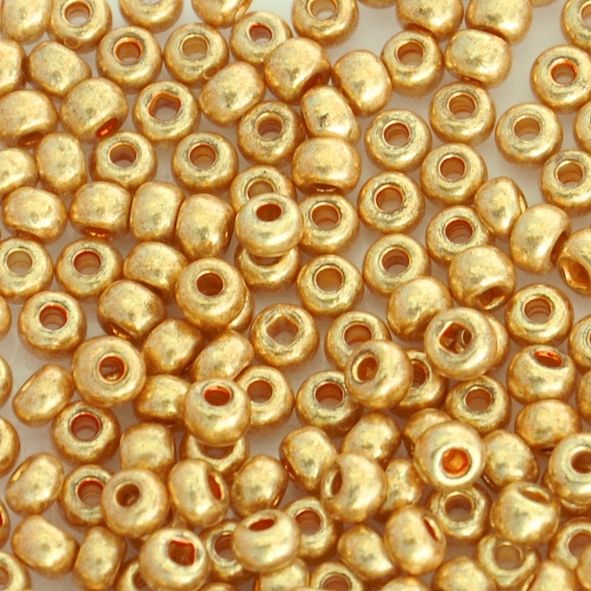 RC1210 Bright Gold Size 6 Seed Beads