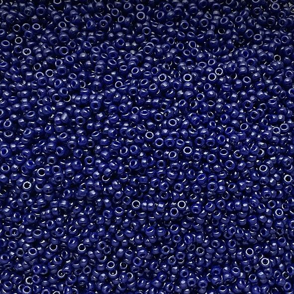 15-4494 Dur Op Dk Navy Blue Size 15 Seed Beads
