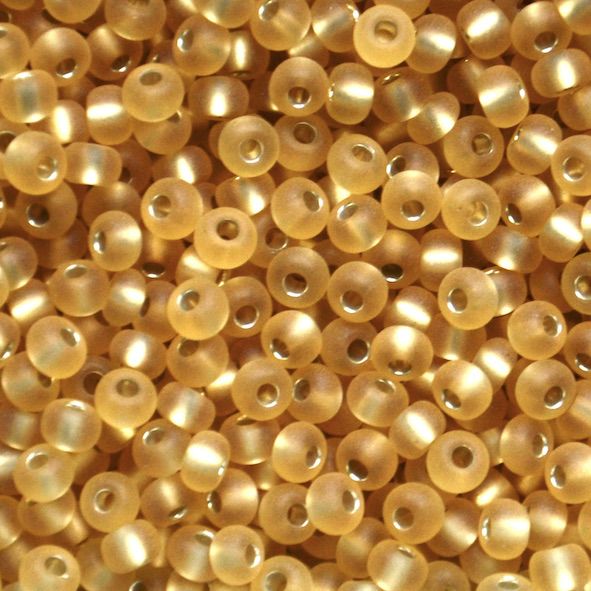 RC269 SL Frost Gold AB Size 6 Seed Beads
