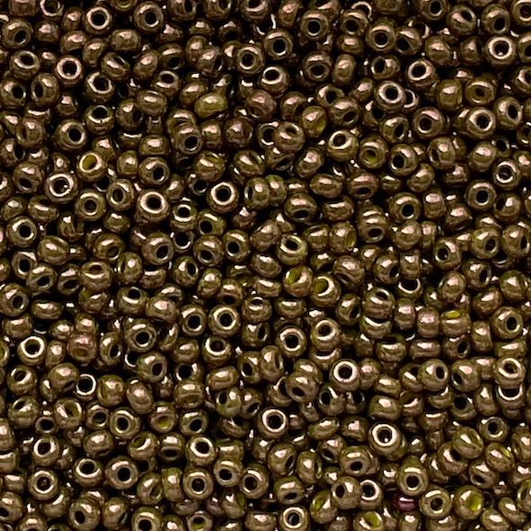 RC286 Op Lustre Chocolate Size 10 Seed Beads