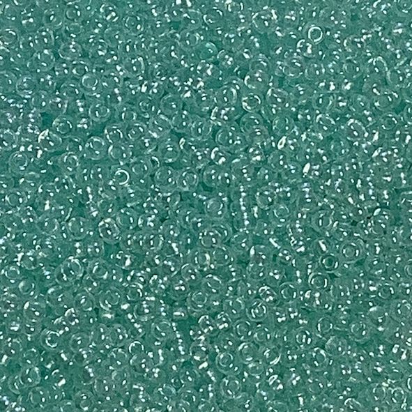 RC543 Teal Pearl Pastel Lining size 10 seed beads