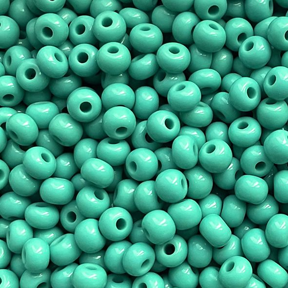 RC597 Chalk Teal Size 6 Seed Beads