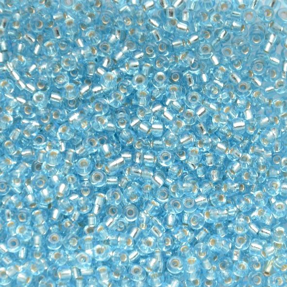 RC8-0018 SL Aqua Size 8 Seed Beads