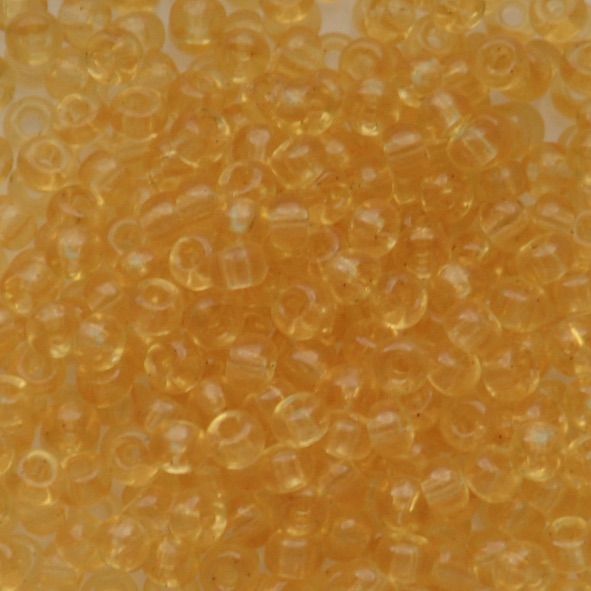 RC8-0132 Trans Lt Topaz Size 8 Seed Beads