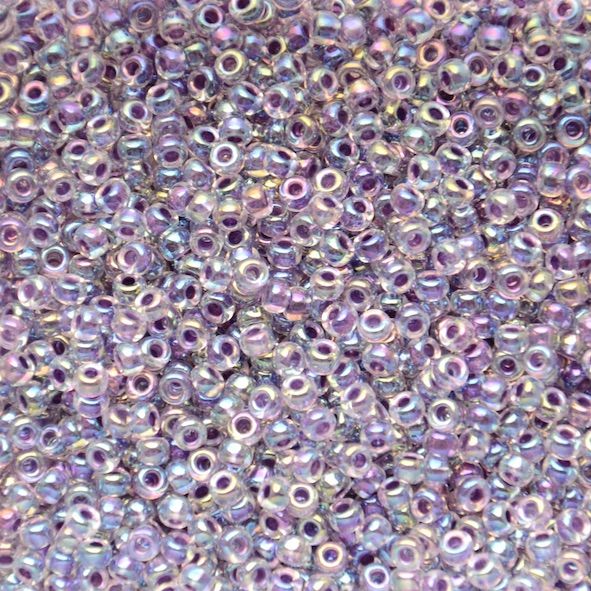 RC8-0274 Ld Lt Violet AB Size 8 Seed Beads