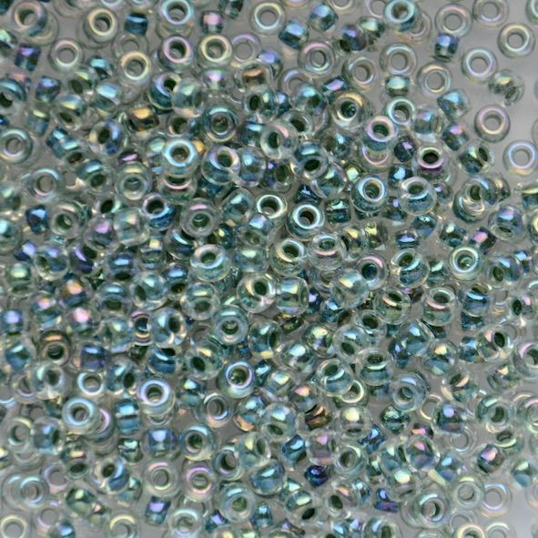 RC8-0277 Lime Ld Crystal AB Size 8 Seed Beads