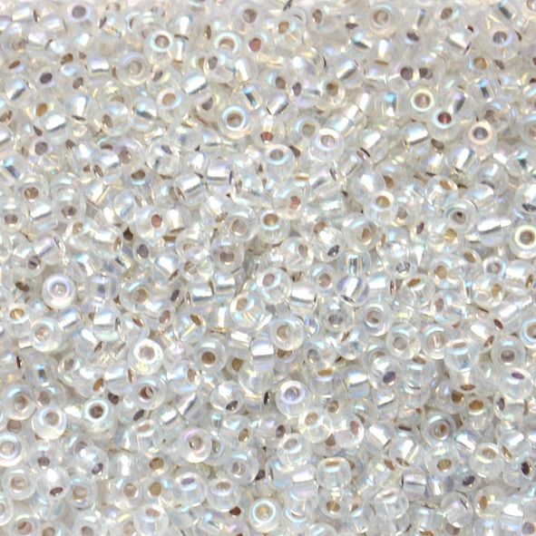RC8-1001 SL Crystal AB Size 8 Seed Beads
