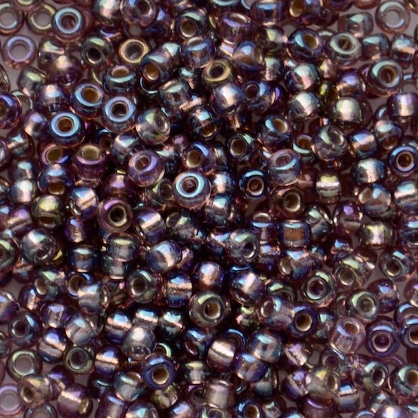 RC8-1012 SL Smoky Amethyst AB Size 8 Seed Beads