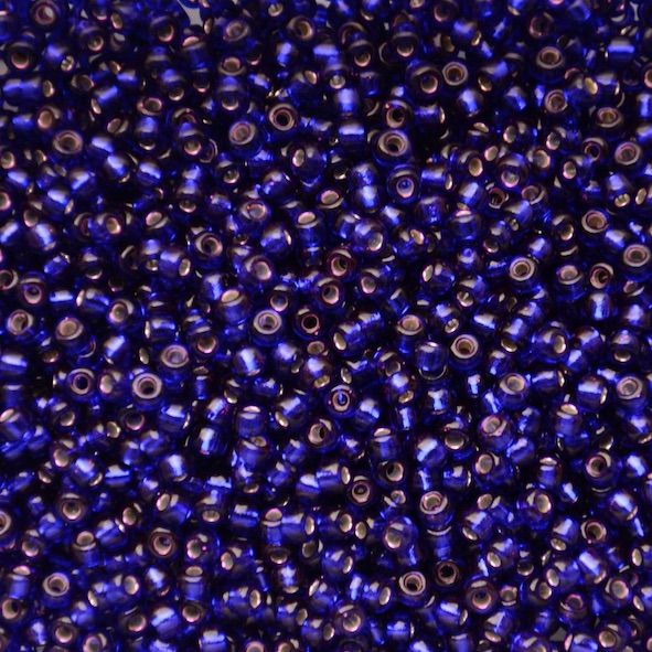 RC8-1427 Dyed SL Dk Violet Size 8 Seed Beads