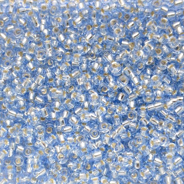 RC8-2430 SL Lt Sapphire Size 8 Seed Beads