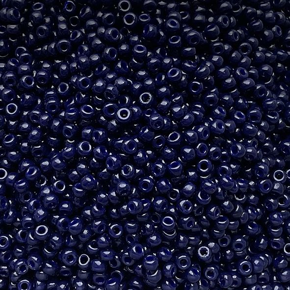 RC8-4494 Dur Op Dk Navy Blue Size 8 Seed Beads