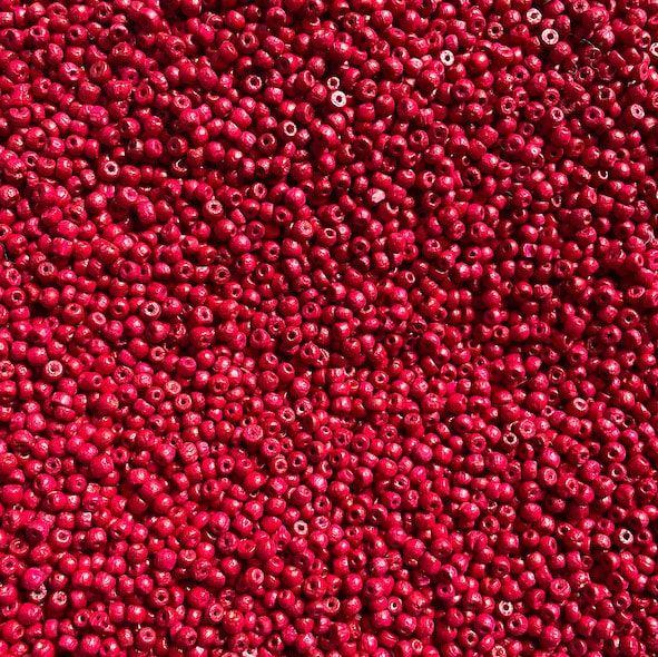 WD209 2mm Magenta Wooden Beads