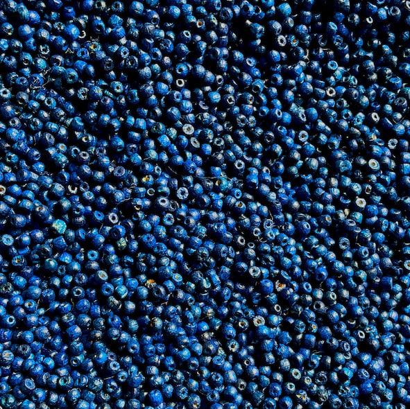 WD212 2mm Dark Blue Wooden Beads