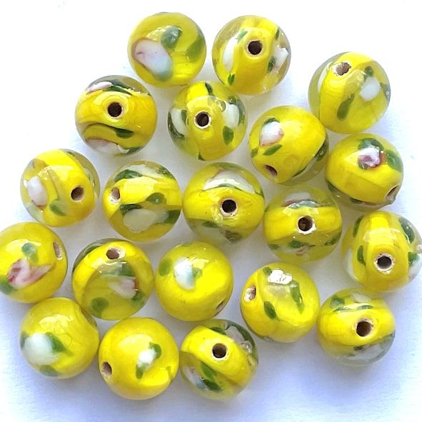 Dip656 10mm Yellow Window Beads