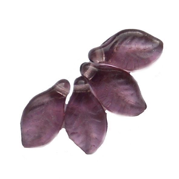 GL5809 Purple TO Leaf Bead