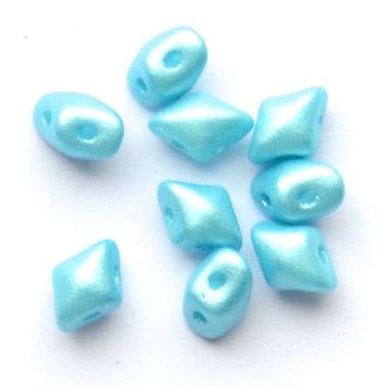 GL6218 4x6mm Pearl Turquoise Diamond Bead
