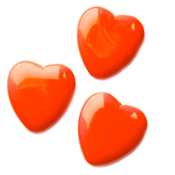 GL6711 Papaya 22mm Heart