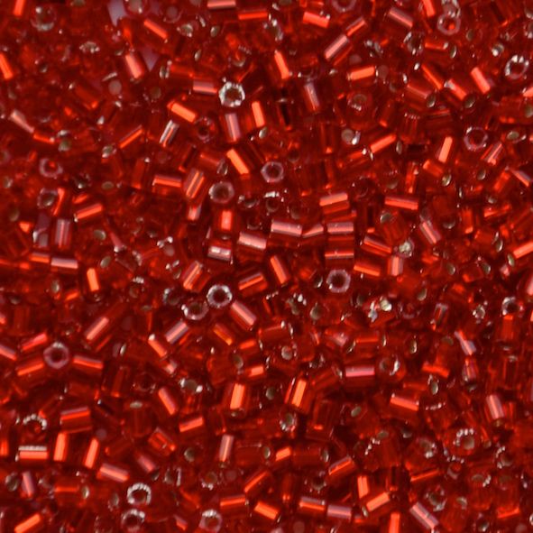 HEX104 SL Red Size 11 Hex Beads