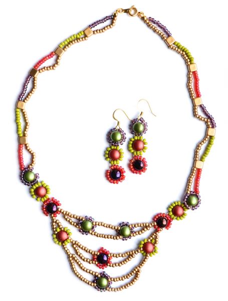 Karakul Necklace and Earrings