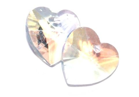 CC0993 10mm Crystal AB Heart
